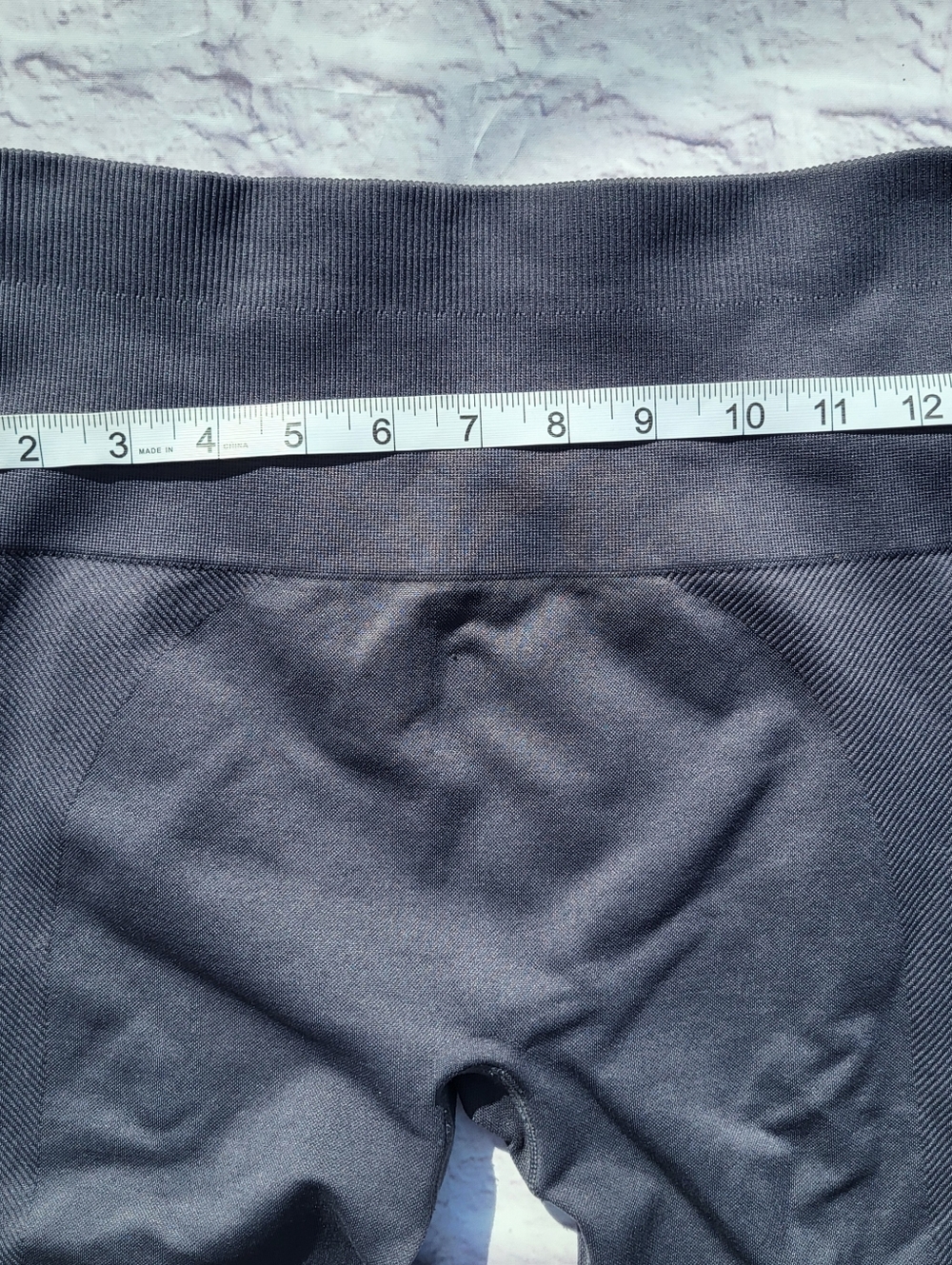 Spiritual Gangster Leggings Medium Blue Gray Seamless Textured - Picture 3 of 6